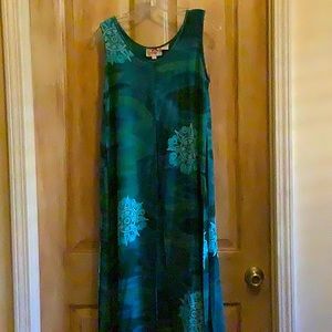 Hello Hattie blue and green dress